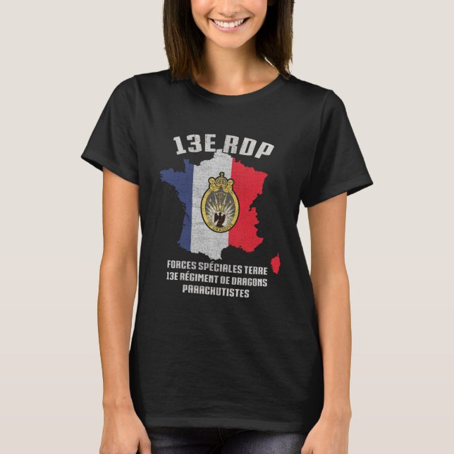 T-shirt French Special Force RDP Parachute Dragoon Regimen (Devant)