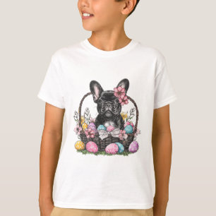 T-shirt Frenchie Chien de Pâques Frenchie Chien Œufs Créat