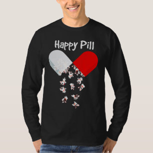 T-shirt Frenchie Gift   Happy Pill French Bulldog Cadeau