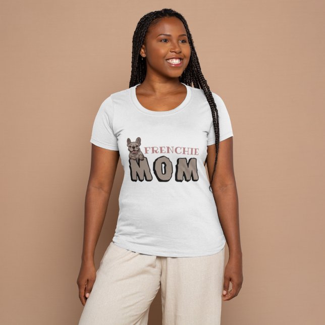 T-shirt Frenchie Mom French Bulldog Lover Brown (Créateur téléchargé)