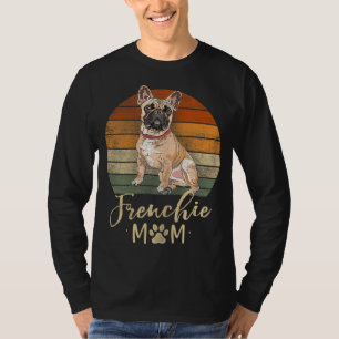 T-shirt Frenchie Mom Retro French Bulldog Dons chien