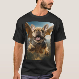 T-shirt Frenchie Volant Fantaisie Mignonne De Maison De Ch