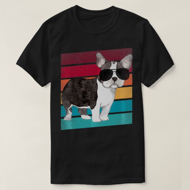 T-shirt Frenchton Chien Drôle Maman Papa Vêtements Pullove (Design devant)