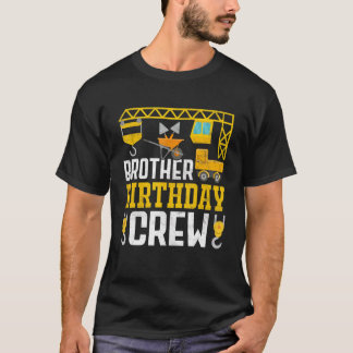T-shirt Frère Anniversaire de construction d'équipage Anni