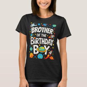 T-shirt Frère Astronaute Du Garçon D'anniversaire Famille