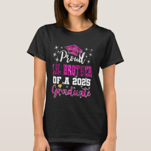 T-shirt Frère cadet super fier diplômé de 2025 Diplômé