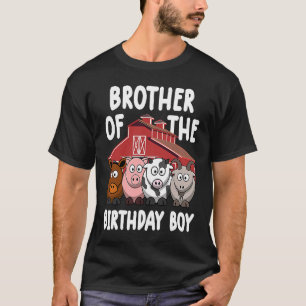 T-shirt frère d'anniversaire de la ferme garçon d'annivers