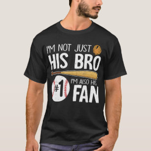T-shirt Frère de baseball Je ne suis pas seulement son frè