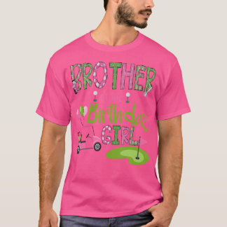 T-shirt Frère De Fille Anniversaire Trou En Un Amour De Go