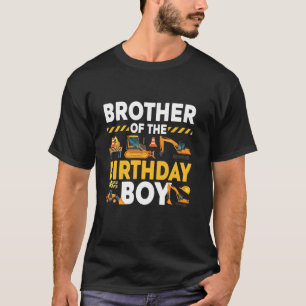 T-shirt Frère De La Construction Garçon Anniversaire Corre