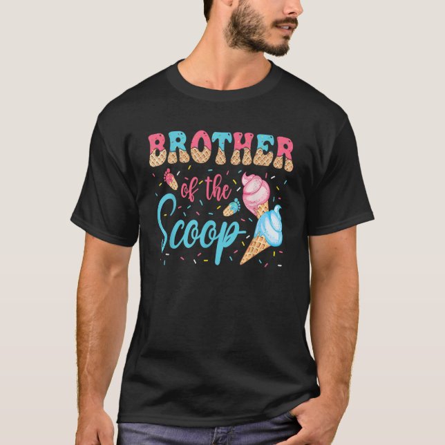 T-shirt Frère De La Crème De Glace Scoop Genre Révéler Béb (Devant)