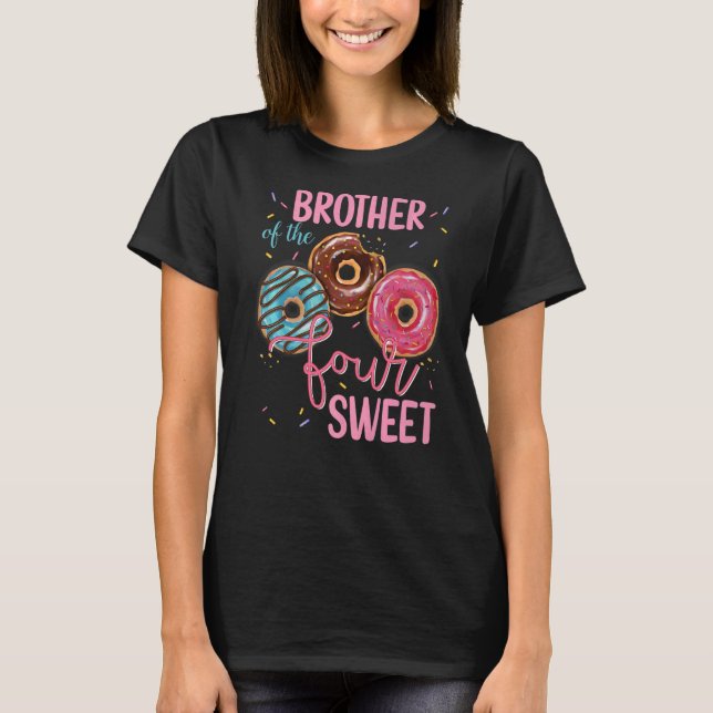 T-shirt Frère De La Douce Quatre 4ème Fête Anniversaire Do (Devant)