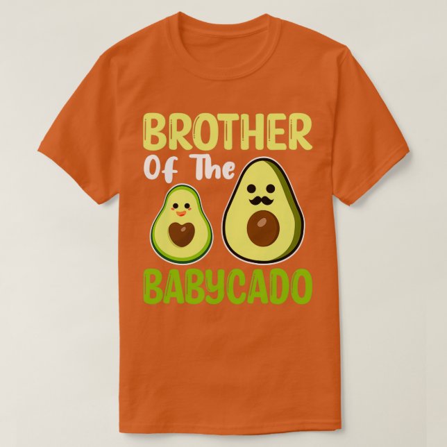 T-shirt Frère De La Famille Babycado Avocado Correspondant (Design devant)