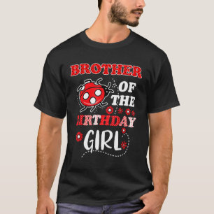 T-shirt Frère De La Famille D'Anniversaire Ladybug Birthd