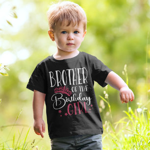 T-shirt Frère de la fille d'anniversaire Equipe personnali
