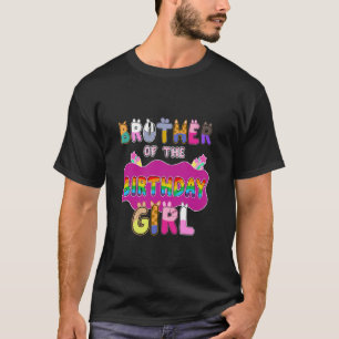T-shirt Frère de la fille qui fête son anniversaire Déco d