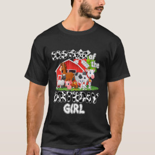 T-shirt Frère de la fille qui fête son anniversaire Vache