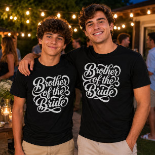 T-shirt Frère de la mariée Célébration de mariage