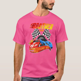 T-shirt Frère De L'Anniversaire Boy Race Anniversaire Ra
