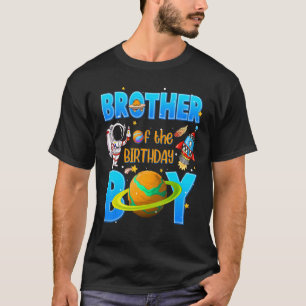 T-shirt Frère De L'Anniversaire Garçon Astronaut Thème Spa