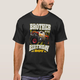 T-shirt Frère De L'Anniversaire Garçon Monster Camion