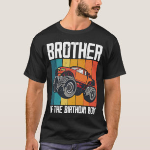 T-shirt Frère De L'Anniversaire Garçon Pères Monster Camio