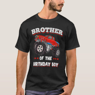 T-shirt Frère De L'Anniversaire Garçon Pères Monster Camio