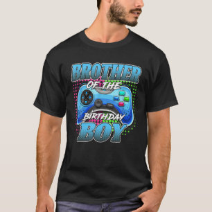 T-shirt Frère De L'Anniversaire Joueur Vidéo Correspondant