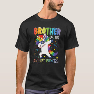 T-shirt Frère de l'Anniversaire Princesse Girl Dabbing Uni