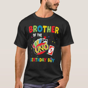 T-shirt Frère De L'Uno Anniversaire Garçon Uno Anniversair