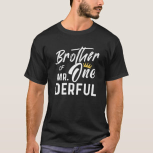 T-shirt Frère De M. 1Er Anniversaire Onederful One- Big Ma