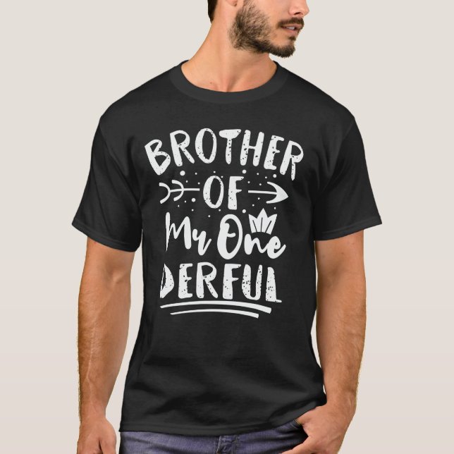T-shirt Frère de M. Onederful 1er Anniversaire (Devant)