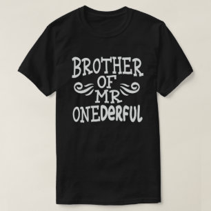 T-shirt Frère de M. Onederful 1er anniversaire de fête Mat