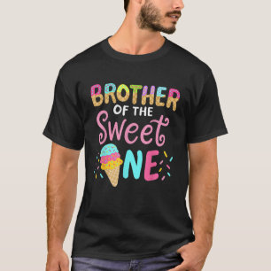 T-shirt Frère de Sweet Un Anniversaire Correspondante Fami