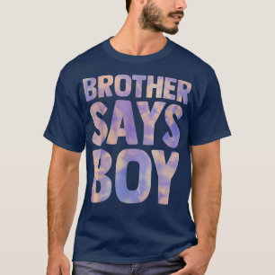T-shirt frère dit que le sexe du garçon révèle l'annonce d