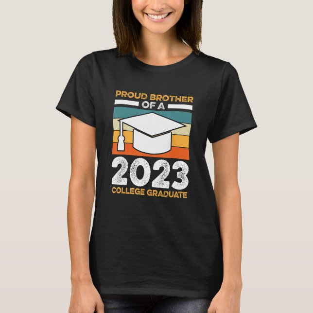 T-shirt Frère Du Collège Graduate Étudiant Gra (Devant)
