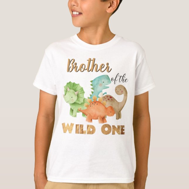 T-shirt Frère du Far One Dinosaures (Devant)