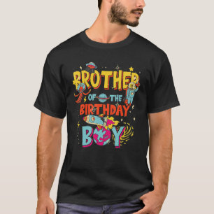 T-shirt Frère du garçon d'anniversaire Astronaut Boy Space