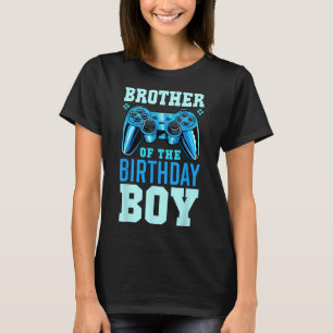 T-shirt Frère du garçon d'anniversaire correspondant vidéo