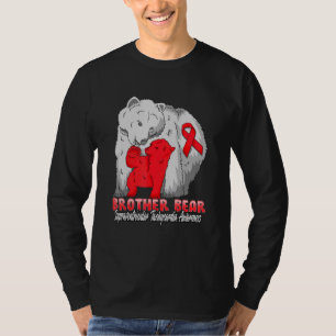 T-shirt Frère D'Un Enfant Avec L'Ours Frère Lié À Svt