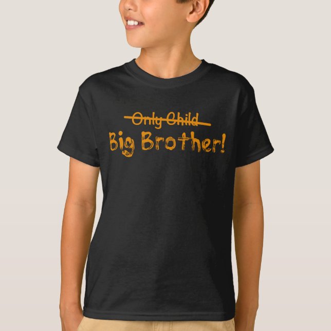 T-shirt Frère (enfant unique biffé) mignon et Funn (Devant)