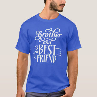 T-shirt Frère Et Meilleure Friendeam Frères Amitié vin