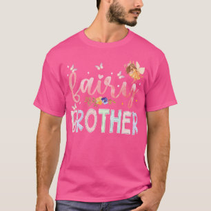 T-shirt Frère Fée Magique Floral Fille d'anniversaire Cont