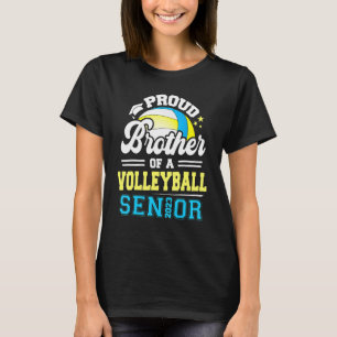 T-shirt Frère fier d'une senior de volley-ball diplômée 20