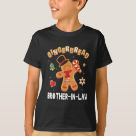 T-shirt Frère Gingerbread En Droit Joyeux Noël