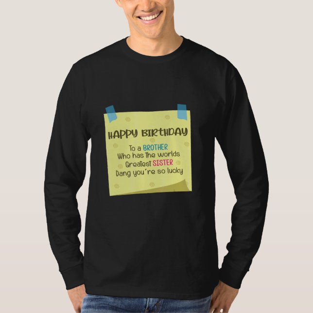 T-shirt Frère Greatest Sister Soeur (Devant)