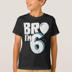 T-shirt Frère, j'ai 6 ans - Anniversaire de six ans