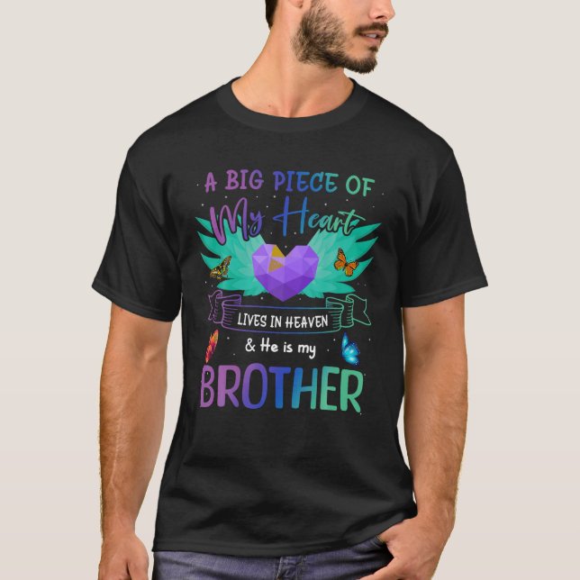 T-shirt Frère Joyeux Anniversaire à Angel dans le Ciel Coe (Devant)