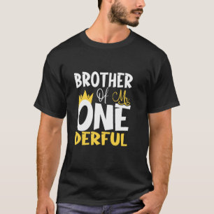 T-shirt Frère Mr. One Derful Merveilleux 1er anniversaire