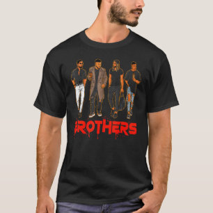 T-shirt Frère Noir Hispanique Caucasien Hommes amis Broth